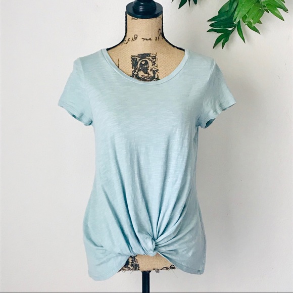 Cupio Tops - Cupio Knot Front T-Shirt